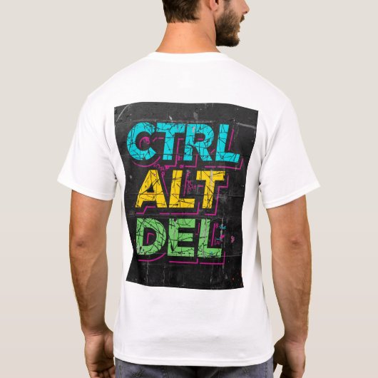 CTRL ALT DEL Tシャツ (裏面)