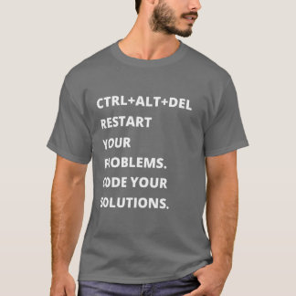Ctrl + Alt + Del Tシャツ