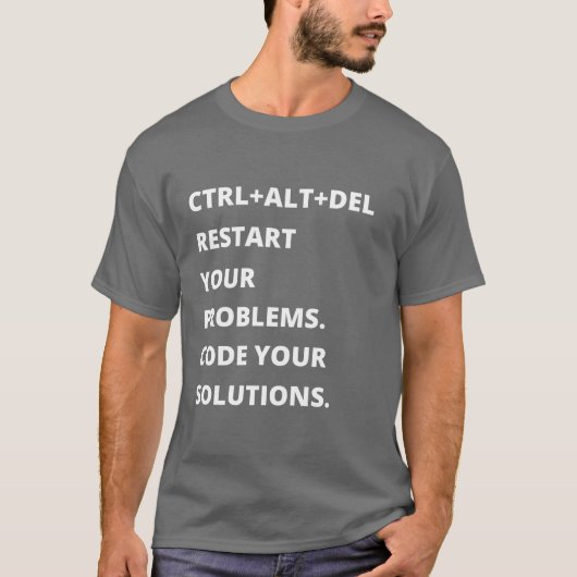 Ctrl + Alt + Del Tシャツ (正面)