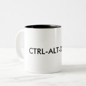 CTRL-ALT-DELETEのマグ ツートーンマグカップ (正面左)