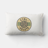 "Ctrl + Alt + Deleteキーを押して日をリセット" ランバークッション (裏面)