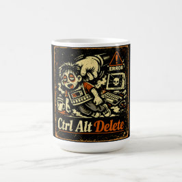Ctrl Alt Delete - 人生を再起動 テック ユーモア コーヒーマグカップ