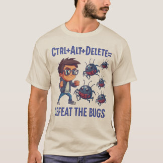 Ctrl + Alt + Delete Tシャツ