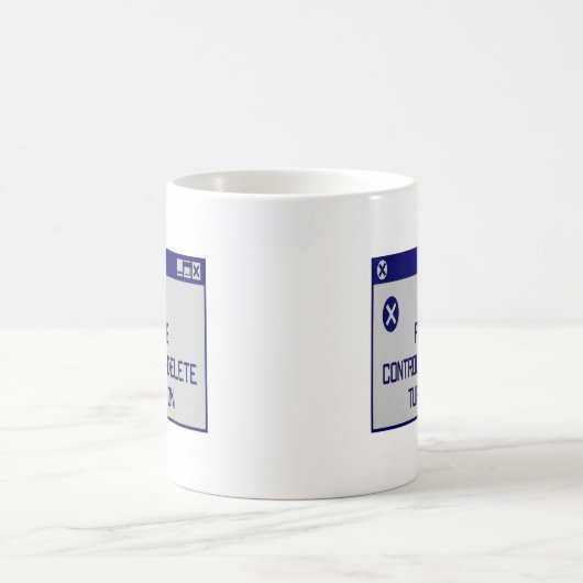 Ctrl AltDelを押すことは私をつけます コーヒーマグカップ (中央)