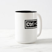 Ctrl + CコピーファンクションCtrl + Vペーストで一致 ツートーンマグカップ (正面右)