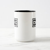 Ctrl + CコピーファンクションCtrl + Vペーストで一致 ツートーンマグカップ (中央)