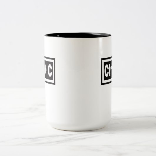 Ctrl + CコピーファンクションCtrl + Vペーストで一致 ツートーンマグカップ (中央)