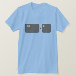 Ctrl + C コピー Tシャツ