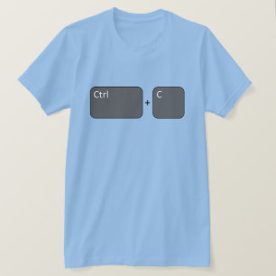 Ctrl + C コピー Tシャツ