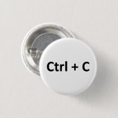 Ctrl C Ctrl Vのコピーののりの双生児 缶バッジ (正面&裏面)