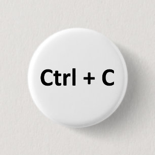 Ctrl C Ctrl Vのコピーののりの双生児 缶バッジ