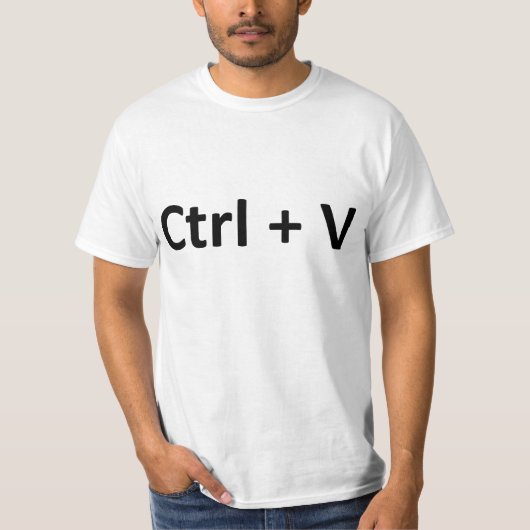 Ctrl C Ctrl Vのコピーののりの双生児 Tシャツ (正面)