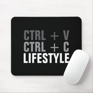 CTRL + C, CTRL + V ライフスタイル マウスパッド