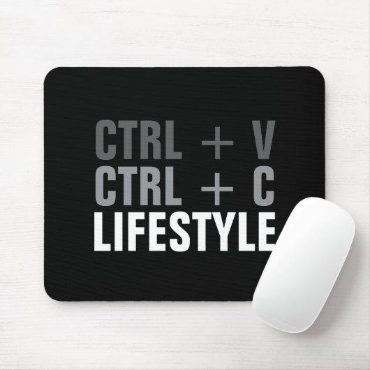 CTRL + C, CTRL + V ライフスタイル マウスパッド (マウス)