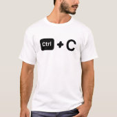 CTRL C CTRL V/一致するファミリ/パパMomおよびMe/おもしろい Tシャツ (正面)