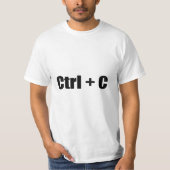 CTRL + C Tシャツ (正面)