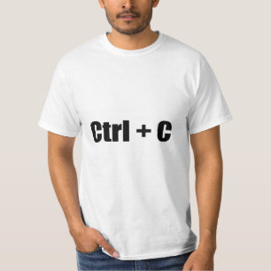 CTRL + C Tシャツ