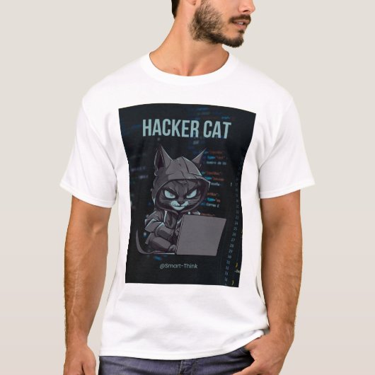 Ctrl+Cat:目的のハッカー Tシャツ (正面)