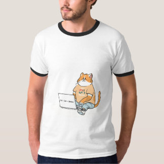 Ctrl Cat Delete 面白い猫のラップトップTシャツ Tシャツ