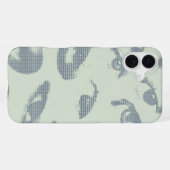 "Ctrl + I" ASCII Eyes iPhoneケース (裏面横)