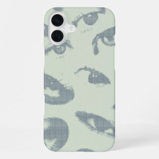 "Ctrl + I" ASCII Eyes iPhone 16 Plusケース