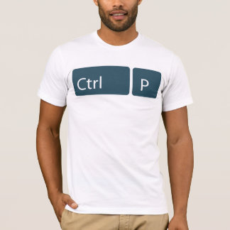 Ctrl + P (プリント)のTシャツ Tシャツ