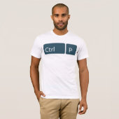 Ctrl + P (プリント)のTシャツ Tシャツ (正面フル)