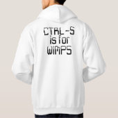 CTRL-Sは弱虫のためです パーカ (裏面)