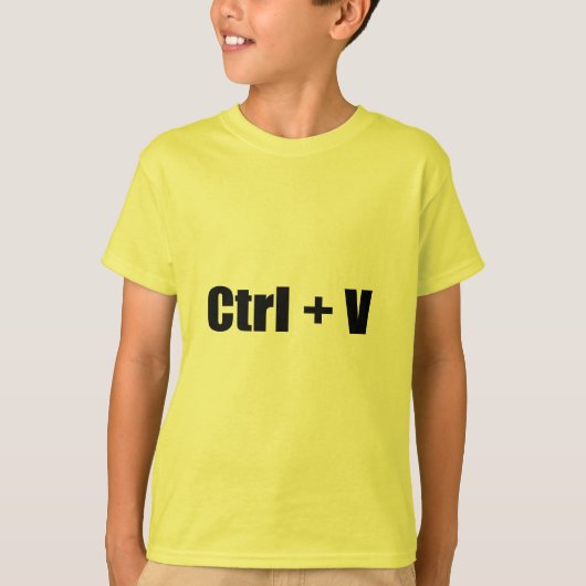 CTRL + V Tシャツ (正面)