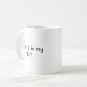 Ctrl+ZはBFF会計士おもしろい コーヒーマグカップ (正面左)