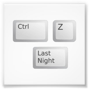 Ctrl Z昨夜の取り消し フォトプリント
