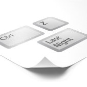 Ctrl Z昨夜の取り消し フォトプリント (角)