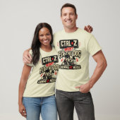 CTRL + Z ではマウスをかじる犬は直らない Tシャツ (ユニセックス)