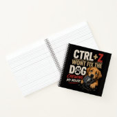 CTRL + Z で犬がかじったマウスは元に戻らない ノートブック (内部)