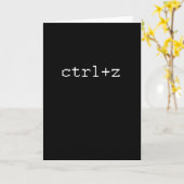 CTRL Z カード (黄色い花)