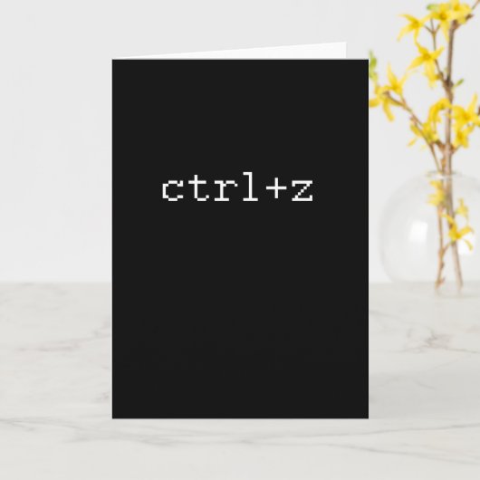 CTRL Z カード (黄色い花)