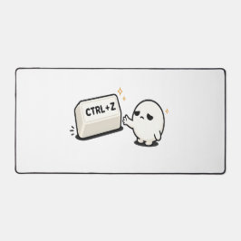 Ctrl Z 失敗を戻そう - 面白い テクノロジー かわいい キャラクター デスクマット