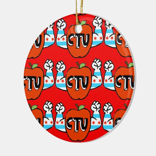 CTU/Everyシカゴの公立学校は私の学校です セラミックオーナメント (左)