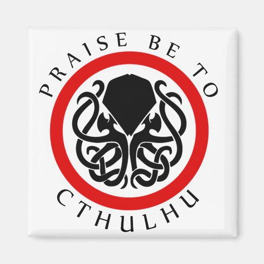 Ctulhuに称賛する マグネット (正面)
