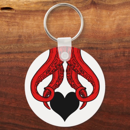 Ctulhuは私の暗い心臓キーチェーンを盗んだ キーホルダー (正面)