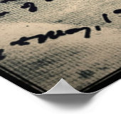 Ctulhuオリジナルスケッチby HP Lovecraft ポスター (角)