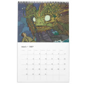 Ctulhuカレンダーの呼び出し カレンダー (3月 2027)