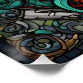 Ctulhuステンドグラス ポスター (コーナー)