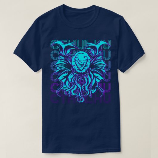 Ctulhuネクロノミコンモンスターモンスターレトロギフト Tシャツ (デザイン正面)