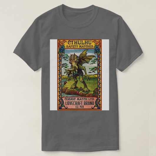 Ctulhuマッチ Tシャツ (デザイン正面)
