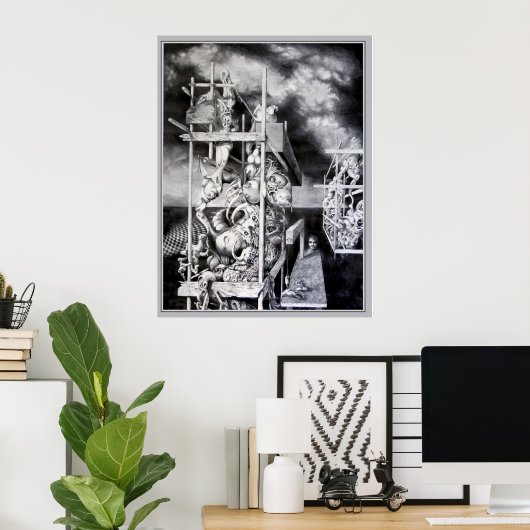 CTULHU記念碑 ポスター (ホームオフィス)