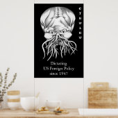 Ctulhu:1947年以来の米国の外交政策の独裁化 ポスター (キッチン)