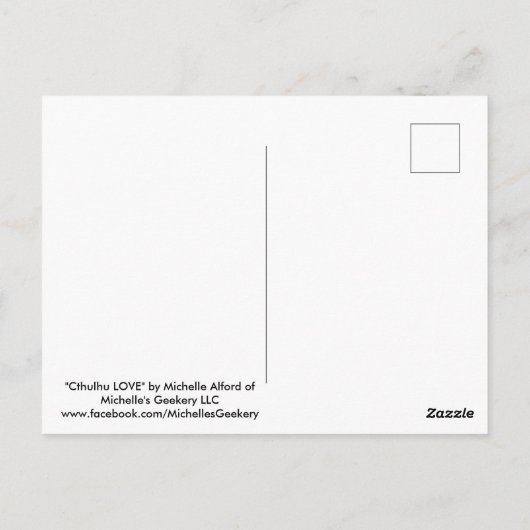 Ctulhu LOVEはがき ポストカード (裏面)