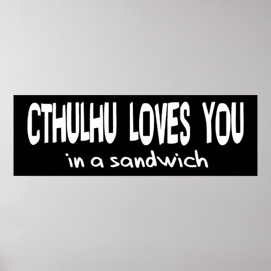 Ctulhu Loves You ポスター (正面)