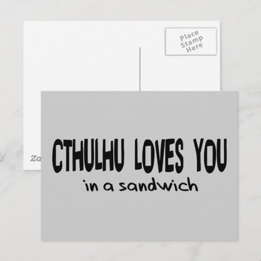 Ctulhu Loves You ポストカード (正面/裏面)